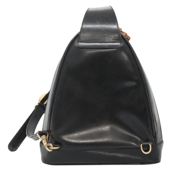 GUCCI Bamboo Body Bag Patent leather Black Gold - Picture 3 of 16